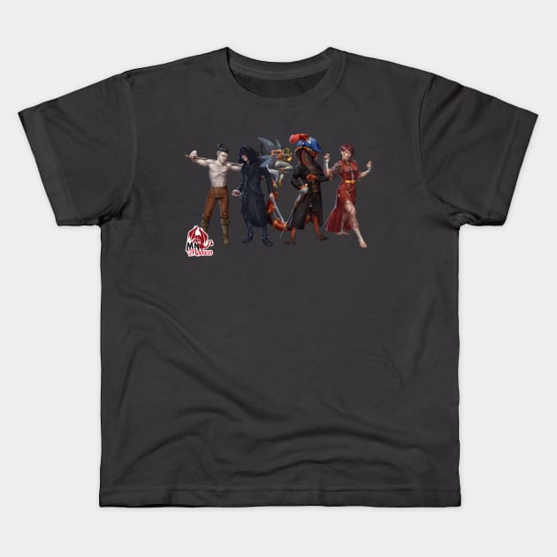 Mithril Dragon Wagon Crew Kids T-Shirt by MNmaxed